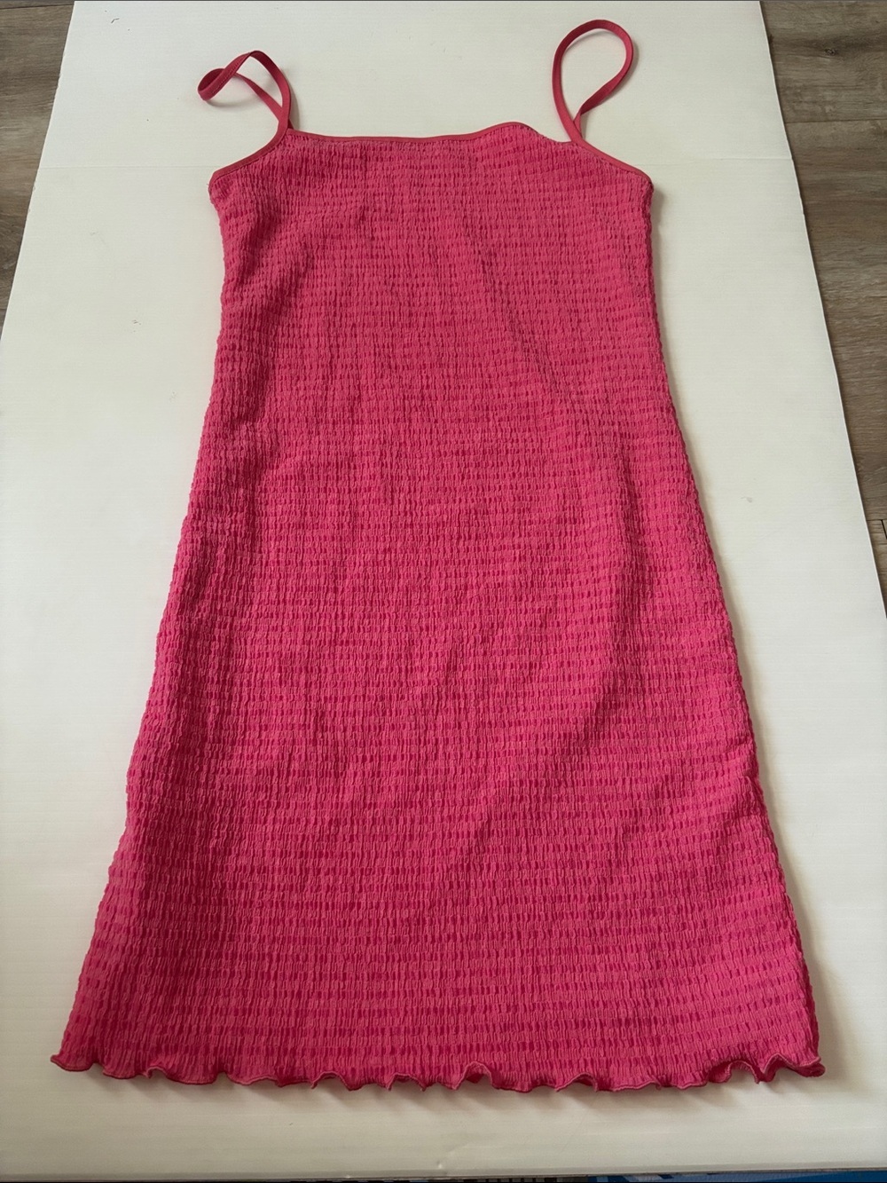 Wilfred Hot Pink Spaghetti-Strap Mini Dress